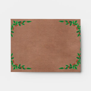 5 x 7 Vintage Craft Paper Return Address Envelope