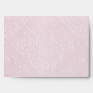5 x 7 Vintage Pink Background Return Address Envelope