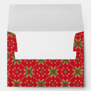 5 x 7 Vintage Pink Floral Watercolor Vintage Envelope