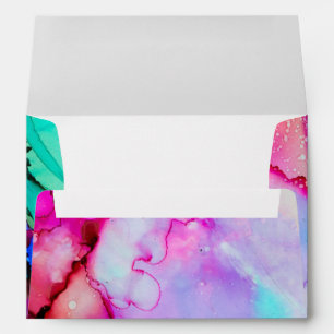 5 x 7 Vintage Watercolor Painting Return Address Envelope