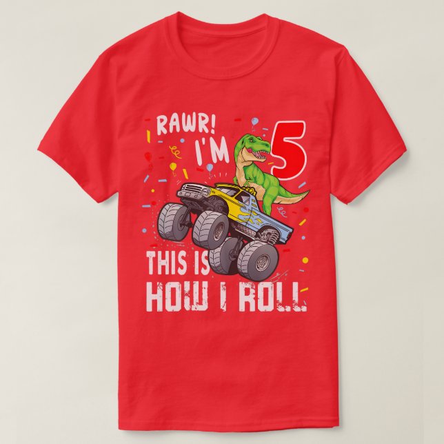 5 Year Old 5Th Birthday Boy T-Shirt (Design Front)