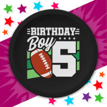 5 Year Old Football Party Theme 5th Birthday Boy