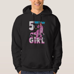 5 Year Old Gifts Party 5th Birthday Girl Teen dino Hoodie