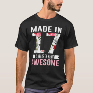 5 Year Old Girls Teens For 5th Birthday Born In 2 T-Shirt