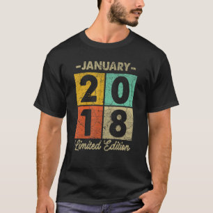 5 Year Old January 2018  5th Birthday  1 T-Shirt