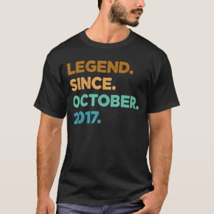 5 Year Old Legend Since October 2017 5th Birthday T-Shirt