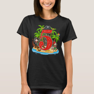 5 Year Old Pirate Birthday Arr Pirates Ship Arr 5t T-Shirt