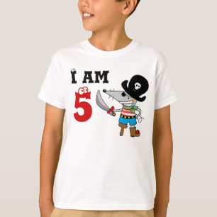 5 year old pirate birthday boy T-Shirt