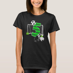5 Year Old Soccer Player 5th Birthday Party Boy T-Shirt