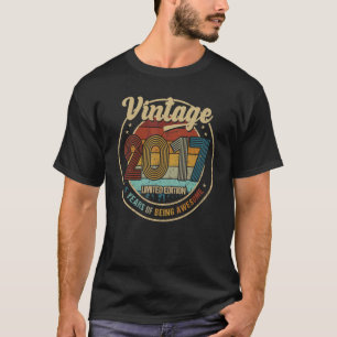 5 Year Old Vintage 2017 5th Birthday 1 T-Shirt