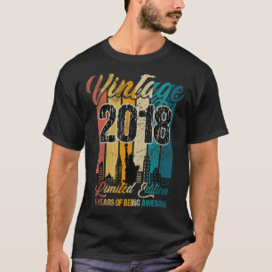 5 Year Old Vintage 2018 5th Birthday party 1 T-Shirt