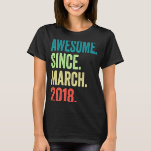 5 Year Old Vintage March 2018 5th Birthday Boy  1 T-Shirt