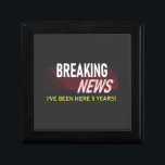 5 Year Work Anniversary 5th Employee Appreciation Gift Box<br><div class="desc">Breaking news - I've been here 5 years! This fun employee appreciation keepsake box is the perfect gift for employees who are celebrating their fifth work anniversary.</div>
