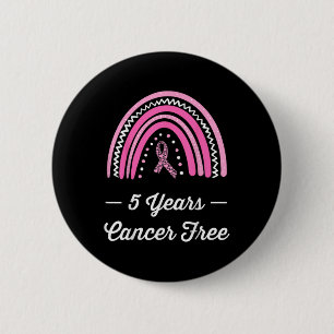 5 Years Breast Cancer Survivor  6 Cm Round Badge