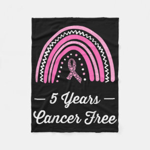 5 Years Breast Cancer Survivor  Fleece Blanket