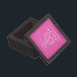 5 years of love pink tourmaline custom thank you gift box<br><div class="desc">Simple outline heart stone effect line art graphic 5th Wedding Anniversary gift box. Customise with your own choice of name and relationship. Currently reads to my wonderful wife Thank you for 5 years of love. Ideal for a fifth wedding anniversary pink tourmaline gemstone jewellery gift. 5 years of marriage is...</div>