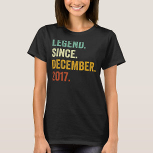5 Years Old 5th Birthday Boy Legend Since Decembe T-Shirt