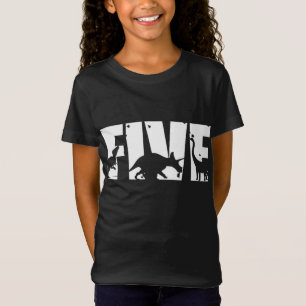 5 Years Old Birthday Boy Dinosaur T Rex Gift 5th B T-Shirt