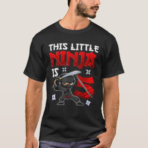5 Years Old Boy Birthday Tee This Little Ninja Is 