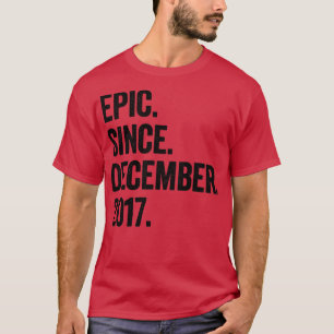 5 Years Old December 2017 5th Birthday T-Shirt