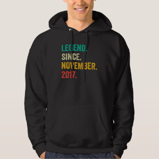 5 Years Old Legend Since November 2017 5th Birthd Hoodie