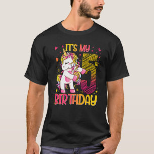 5 Years Old Unicorn Flossing 5th Birthday Girl Uni T-Shirt