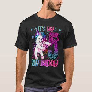 5 Years Old Unicorn Flossing 5th Birthday Girl Uni T-Shirt