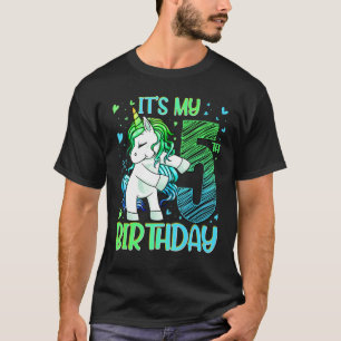 5 Years Old Unicorn Flossing 5th Birthday Girl Uni T-Shirt
