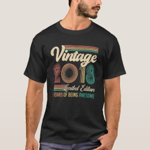5 Years Old Vintage 2018 5th Birthday T-Shirt