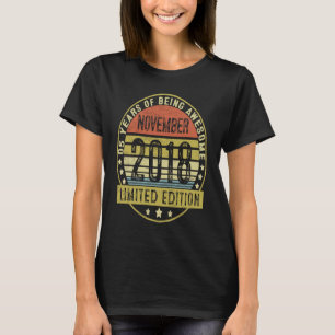 5 Years Old  Vintage November 2018 5th Birthday T-Shirt