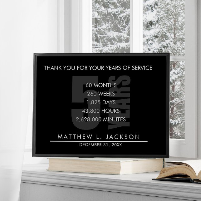 5 Years Retirement or Employee Appreciation Gift Poster (Creator Uploaded)