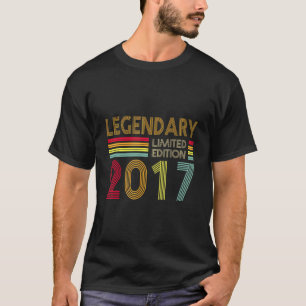5 Yrs Old Retro Legendary 2017 Editon 5th Birthda T-Shirt