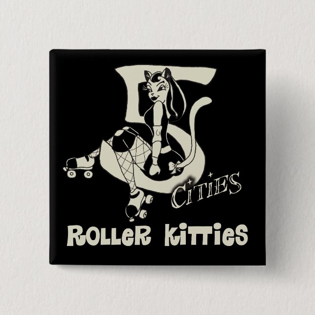 5CRK Roller Derby Button (Front)