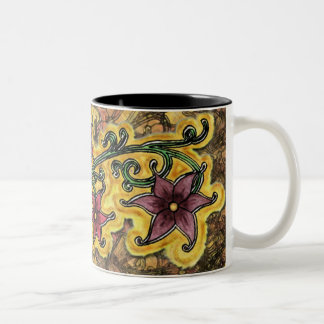 5flowersnew2 Two-Tone coffee mug