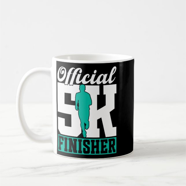 5k Finisher Run Running Race Runner 5k Performance Coffee Mug (Left)
