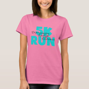 5K Run Aqua Sports Running T-Shirt