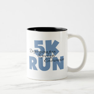 5K Run Blue Two-Tone Coffee Mug