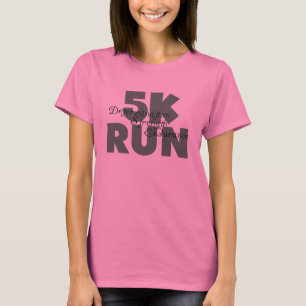 5K Run Green Sports Running T-Shirt