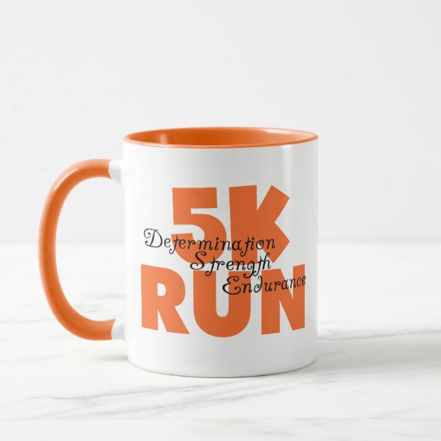 5K Run Orange Mug (Left)
