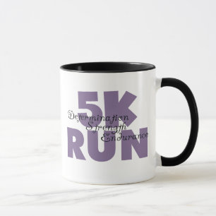 5K Run Purple Inspiring Runner Mug