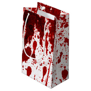 5lx3wx8.5h Small Gift Bag Blood Splatter Vampire G