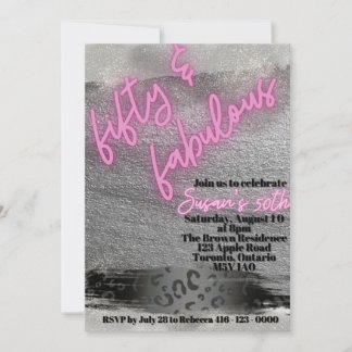 5O & Fabuous Invitation