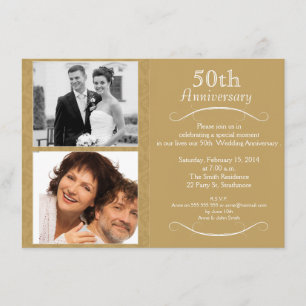5oth wedding Anniversary Invitation