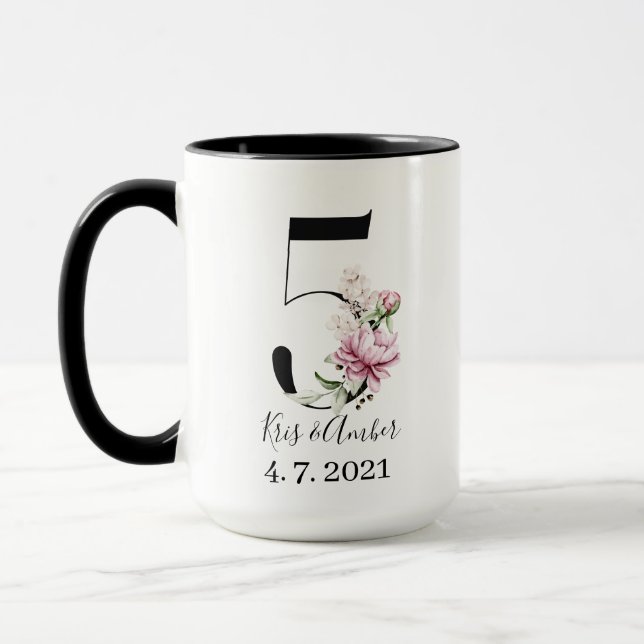 5th Anniversary Coffee Mug (Left)
