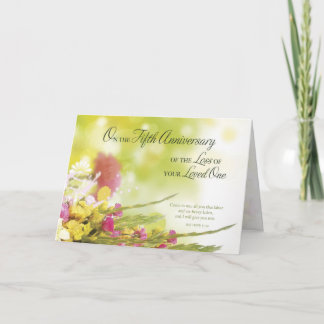 5th Anniversary of Loss of Loved One’s Death Card