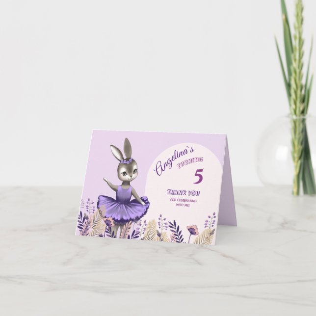 5th Anniversary Thank You Card  (Front)