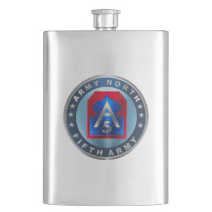 5th Army “ARMY NORTH” Hip Flask