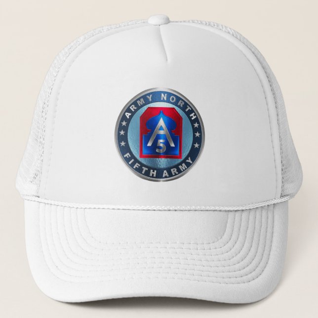 5th ARMY Army North Trucker Hat (Front)