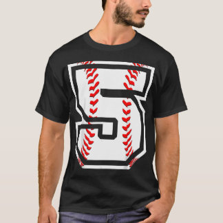 5Th Baseball Born 2017 - 5 Year T-Shirt