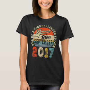 5th Birthday 5 Years Old Awesome Since September T-Shirt
